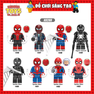 Xếp hình Minifigure Siêu anh hùng Spider-Man Người Nhện trong các đa vũ trụ - Đồ Chơi Lắp Ghép Sáng Tạo - XINH X0280