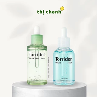 Serum cấp ẩm, dịu da mụn TORRIDEN Dive-in Low Molecular Hyaluronic Acid / Balanceful Cica Calming Serum