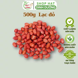 500g Lạc nhân đỏ, đậu phộng đỏ sống size trung - Tiệm Hạt Lành