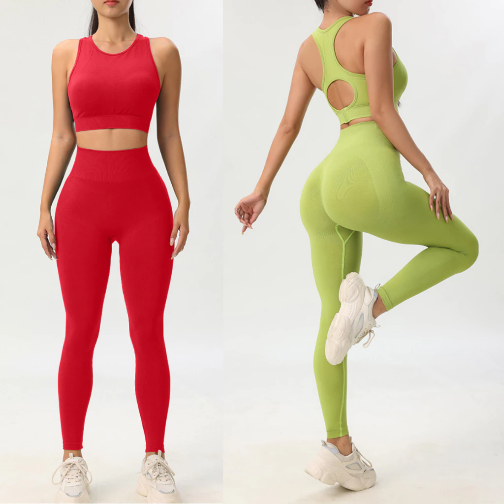 Bộ tập Gym, Yoga hãng NAQI 297 vải dệt mịn co dãn tốt ,Quần dài Bra mút rời