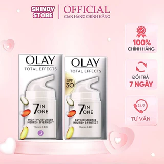 (Bản UK Chuẩn Auth) Kem dưỡng Olay Total Effects 7in1 ngày và đêm giúp dưỡng trắng,  sáng đều màu da