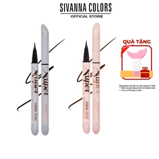 Bút kẻ mắt dạng nước siêu mảnh Sivanna Colors Super LongWear Liquid Eyeliner Không Lem Lâu Trôi HF9039