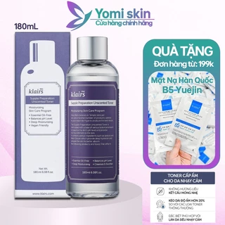 Toner Klairs dưỡng ẩm chính hãng, Nước hoa hồng Deal không mùi dưỡng ẩm và làm mềm da | Yomi skin