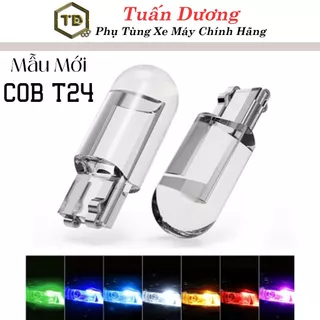 Đèn LED Cob T24 7 Màu Siêu Sáng Lắp Xi nhan, Báo Số Xe Máy, Demi Ôtô - Led nháy COB Đủ Màu Cao Cấp Bền Bỉ