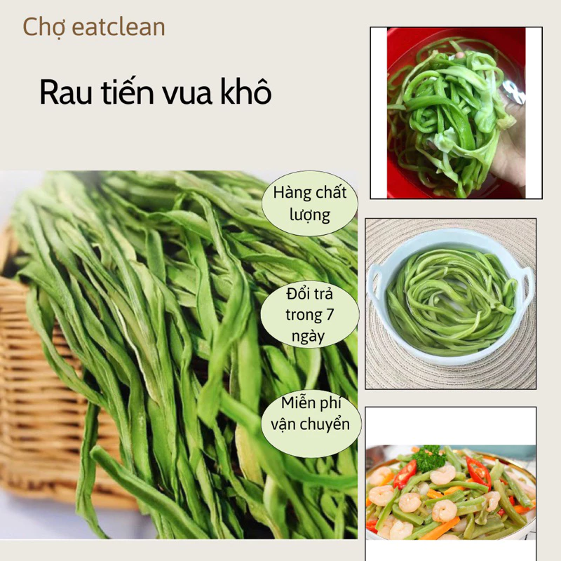 Rau Tiến Vua giòn giòn  hàng đẹp loại  1 hút chân không Chợ Eatclean (100gr,250gr, 500gr)