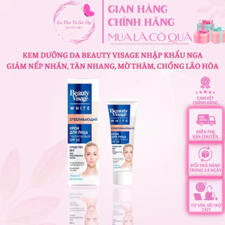 [Tặng máy massage]Kem Dưỡng Trắng Da Beauty Visage White Nga Giảm Nếp Nhăn, Mờ Nám, Chống lão hóa da