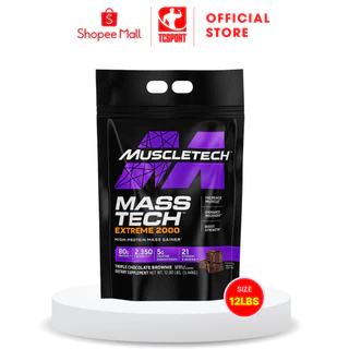 Sữa Bột Tăng Cân Nhanh - Săn Chắc Mass Tech Extreme 2000 (6lbs-12lbs-20lbs) - Muscletech USA