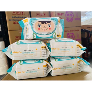 Combo 10 gói Khăn ướt Baby Wipes an toàn cho bé  khổ 15*20 không mùi