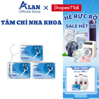 Hộp 50 Tăm Chỉ Nha Khoa Tiệt Trùng, Dụng Cụ Vệ Sinh Răng Miệng Chuyên Dụng Hiệu Quả - TNK50