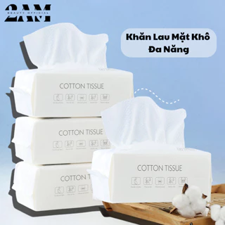 Khăn Lau Mặt Khô Đa Năng 100% Cotton Khăn Lau Khô Dùng Một Lần Cotton Tissue Khăn Ướt Tẩy Trang Dạng Rút