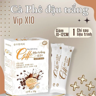 Cafe Đậu Trắng Giảm Cân , Khữ Mỡ IZZY ( Hộp 15 Gói ) Chính Hãng