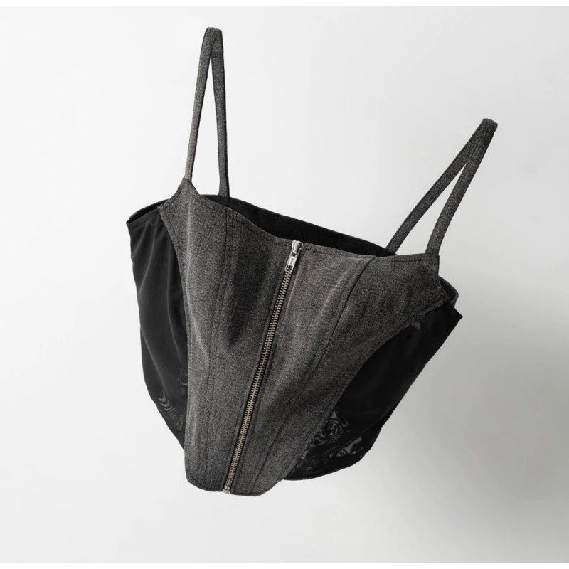 MIDDUA - Denim05 Corset denim zip