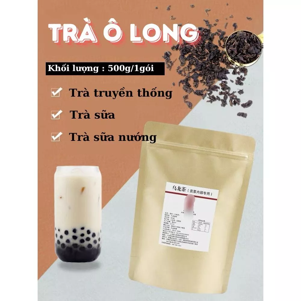 Trà olong Gon.g Ch.a (Từ 5 gói giá 120)  500g trà sữa, trà sen vàng