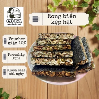 Thanh Rong Biển Kẹp Hạt Dinh Dưỡng COBAVA Đồ Ăn Vặt Healthy Ăn Chay Snack Bánh Rong Biển Eat Clean Ăn kiêng Giảm Cân