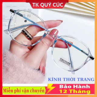 Kính Giả Cận Thời Trang Mắt Tròn Chống Tia UV Phong Cách Hàn Quốc giá rẻ đẹp hottrend Bảo Hành 12 Tháng