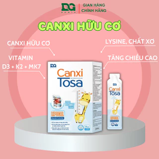 Canxi cho bé Tosa chính hãng DG DOGIA canxi hữu cơ sinh học có Vitamin D3 K2 MK7 trẻ tăng chiều cao