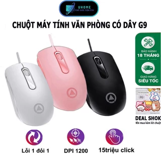 chuột máy tính có dây YINDIAO G9 giá rẻ cho văn phòng gaming 1200 DPI thao tác làm việc chơi game - Hàng chính hãng