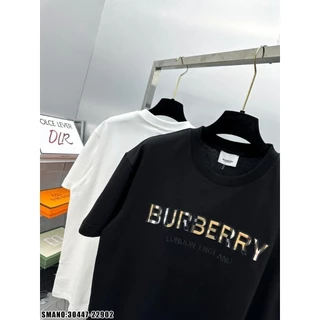 Áo Thun Nam Nữ Burberry London Chữ Logo Thêu, Áo Phông Chất Liệu Cotton Thoáng Mát Form Dáng Unisex Thời Trang