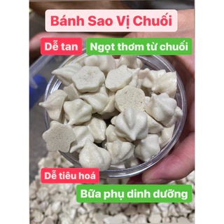 Bánh sao vị chuối kích thích tiêu hoá cho bé, tan ngay trong miệng, thơm ngọt vị chuối