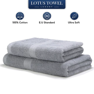 Khăn tắm Lotus 60x120cm, 50x100cm 100% Cotton, Mềm Mịn Thấm Hút Không Phai Màu Dùng Cho khách Sạn, Spa, Gia Đình