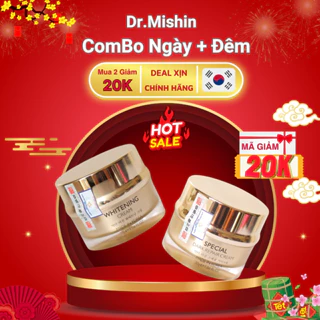 Combo Kem Ngày + Kem Đêm Dr.Mishin (WHITENING CREAM)+(SPECIAL DARK REPAIR CREAM),dưỡng da,phục hồi