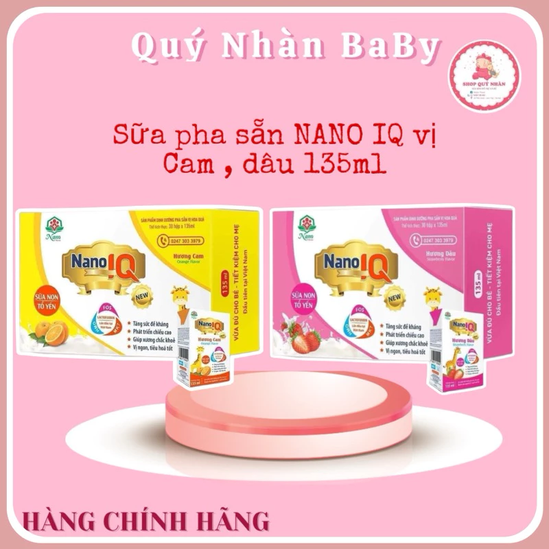 Sữa pha sẵn NANO IQ 135ml/40h date mới