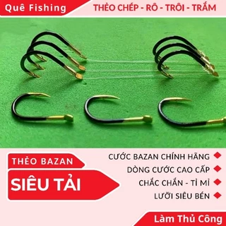 Thẻo buộc sẵn câu cá Chép - Trôi - Rô phi - Buộc thủ công - Thẻo Banzan (Combo 3 thẻo)