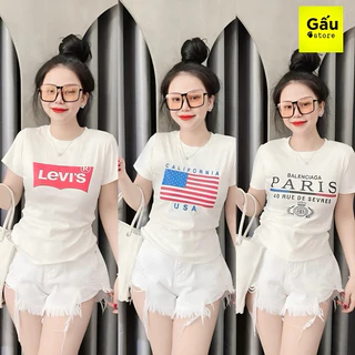 Áo thun babytee nữ PHOM ÔM nhẹ tay ngắn ( Mã Nhiều Mẫu Trắng )