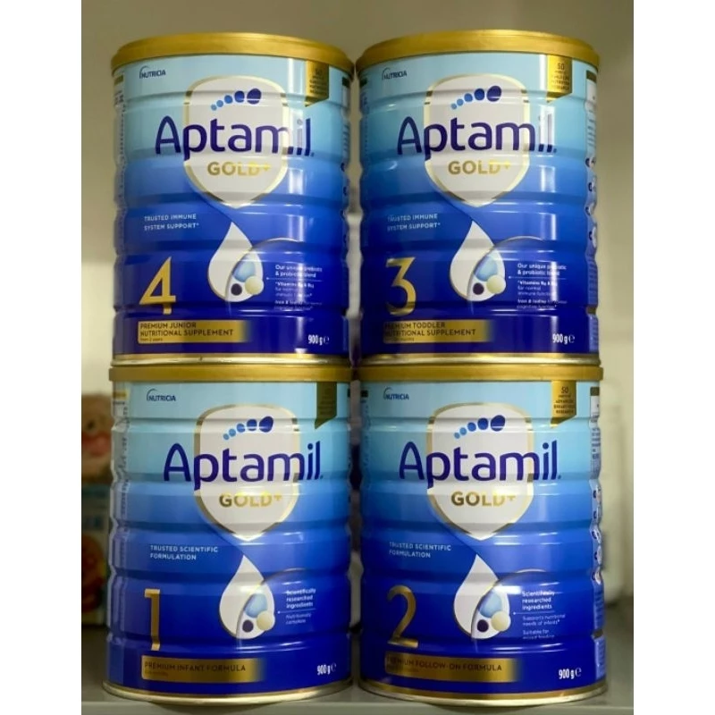 [Date 2025] Sữa Aptamil Gold New zealand Số 1, 2, 3, 4 900g