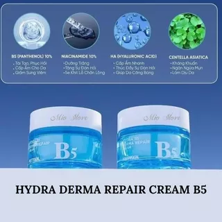 Kem Dưỡng Hydra Derma Repair Cream B5 PrettySkin Phục Hồi, Dưỡng Trắng Ngừa Mụn Se Khít Lỗ Chân Lông