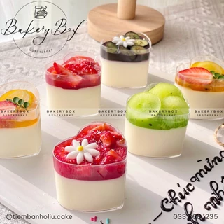 100 Ly Tim Mica 70ml Không Nắp Đựng Mousse, Panna Cotta, Tiệc Cưới (LC-5040)