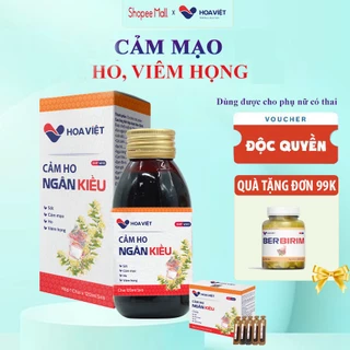 Siro ho thảo dược Ngân Kiều Hoa Việt tăng cường sức đề kháng, hỗ trợ giảm ho hiệu quả