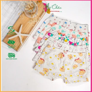 [COMBO 5 CHIẾC] Quần lót bé gái DUJ 3003 Cạp chun - Quần chíp đùi kháng khuẩn cotton co giãn 4 chiều My Chau Shop