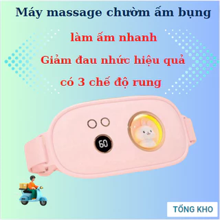 Máy chườm ấm bụng giảm Đau Bụng Kinh Nguyệt, Máy Massage,  Hiển Thị Nhiệt Độ Hình Thỏ Dễ Thương