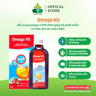 Omega vit bổ sung omega 3 EPA DHA giúp bé phát triển trí não thị lực toàn diện