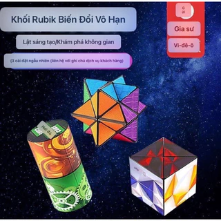 Rubik biến thể, Đồ chơi khối lập phương ma thuật Magic Cube - Rubik 3D thay đổi hình dáng Phát triển trí não cho bé