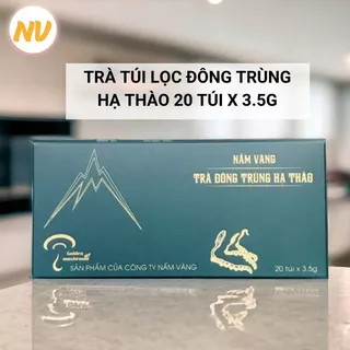 Hộp 20 gói Trà Túi Lọc Đông Trùng Hạ Thảo NẤM VÀNG TRA01