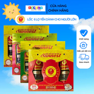 Nước Yến Sào SUNNEST Dành Cho Người Lớn Dạng Lốc 6 Lọ