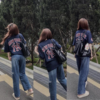 Áo thun MLB 073 Cực Hot 2024 Form Unisex Tổng Hợp Chất Cotton 100% 2 Chiều - Áo Đầy Đủ Tem Tag Túi Zip