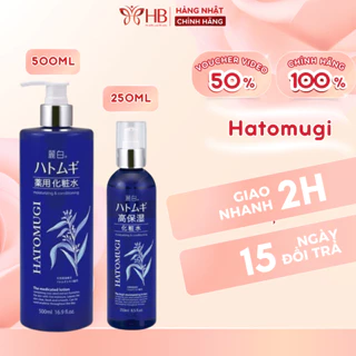 Nước hoa hồng Ý Dĩ cấp nước dưỡng ẩm cho da khô Naturie Hatomugi Moisturizing and Conditioning Nhật Bản