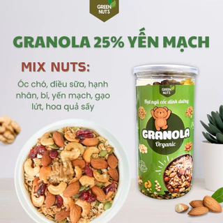 GRANOLA SIÊU HẠT 25% YẾN MẠCH HẠT TRUYỀN THỐNG 500G