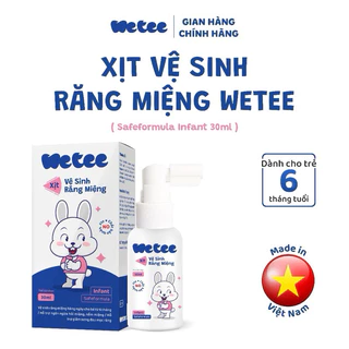 Xịt Chống Sâu Răng WETEE Cho Bé Từ 6 Tháng ,Giúp Làm Sạch Và Bảo Vệ Men Răng , Ngăn Ngừa Sâu Răng