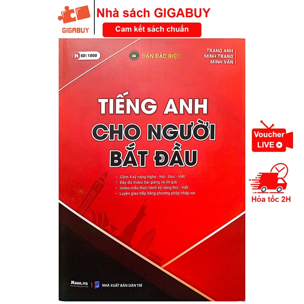 Sách - Tiếng Anh cho người bắt đầu (Bản đặc biệt tái bản 2024) - Tác giả cô Trang Anh