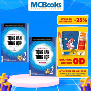 [LIFEMALL9915 - 12% đơn 99K] Sách - Combo Tiếng Hàn Tổng Hợp Dành Cho Người Việt Nam Sơ Cấp 2