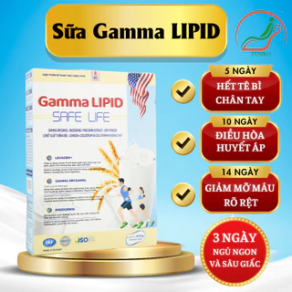 Sữa Gamma LIPID hộp 600g giúp lưu thông máu, chống đột quỵ, giảm huyết áp cao, nhiễm mỡ máu cho người lớn.