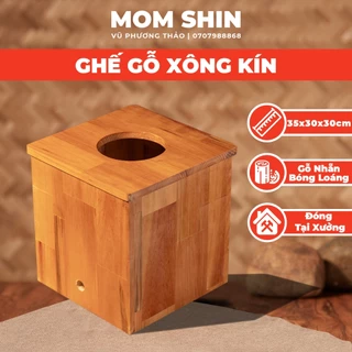 Ghế xông vùng kín sau sinh MOM SHIN, chất liệu gỗ chịu nhiệt, ghế xông phụ khoa, ở cữ truyền thống