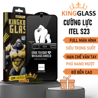 Kính cường lực WK cho itel S23 phủ nano màn hình siêu mượt siêu cứng hạn chế bám vân tay