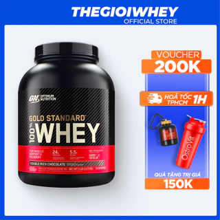 Sữa Tăng Cơ Cho Người Tập Gym Whey Protein Optimum GOLD WHEY 5 lbs, Bổ Sung Đạm Phát Triển Cơ Bắp