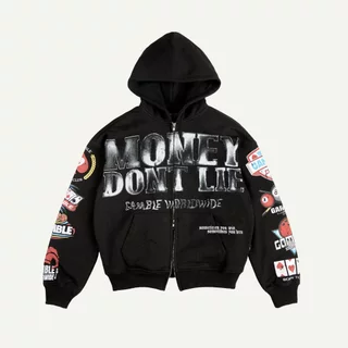 MDL FULLZIP HOODIE / BLACK / Áo Hoodie Dây Kéo Vải Nỉ Chân Cua / GAMBLE WORLDWIDE