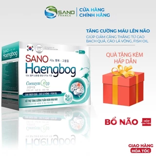 Viên tăng cường tuần hoàn máu, bổ não Sano haengbog Sanofia France giúp giảm căng thẳng, mệt mỏi - Hộp 100 viên Sanofia